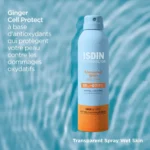 Isdin Fotoprotector Transparent Spray Wet Skin Adulte SPF50+ 250ml – Image 4